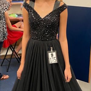 Black Sherri Hill Ballgown Size 0